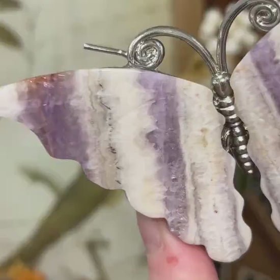 Dream Amethyst Butterfly | Chevron Amethyst | Crystal Butterfly