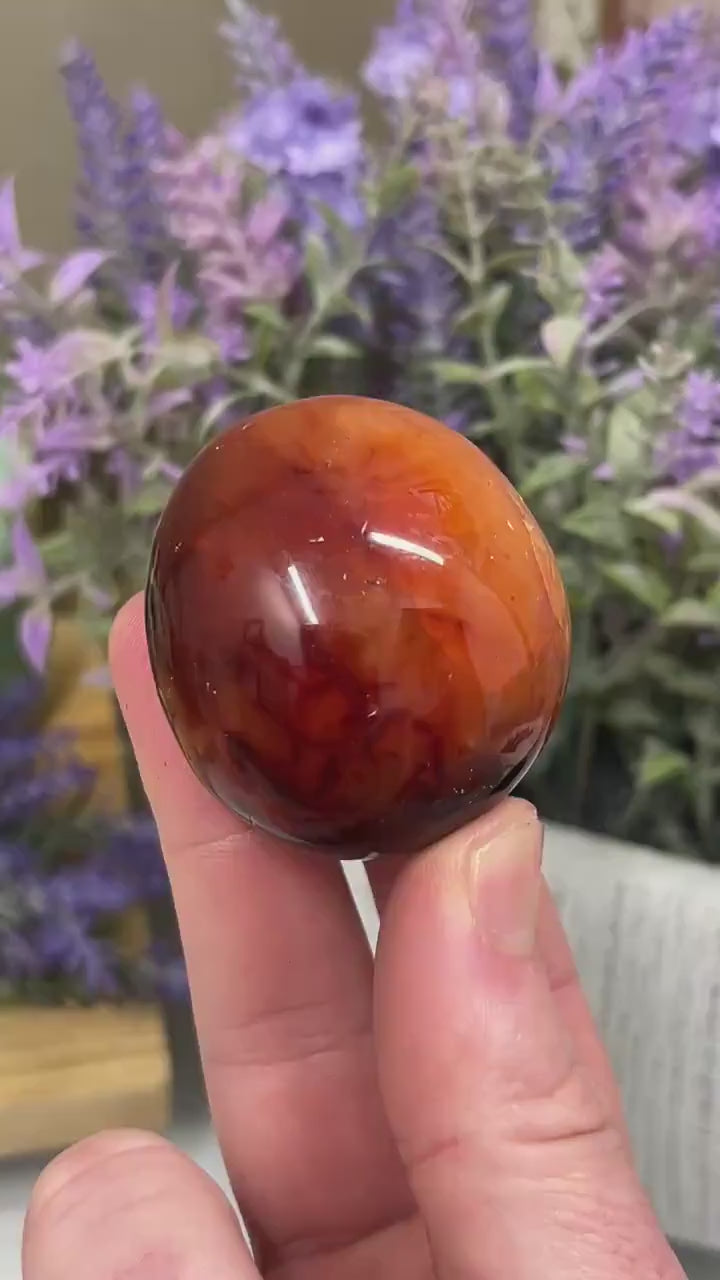 Carnelian Palm Stone