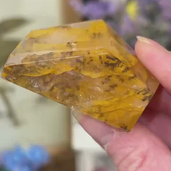 Small High Quality Dendritic Golden Healer Quartz Freeform | Dendritic Quartz | Hematoid Quartz | Dendrites | Yellow Hematoid Quartz