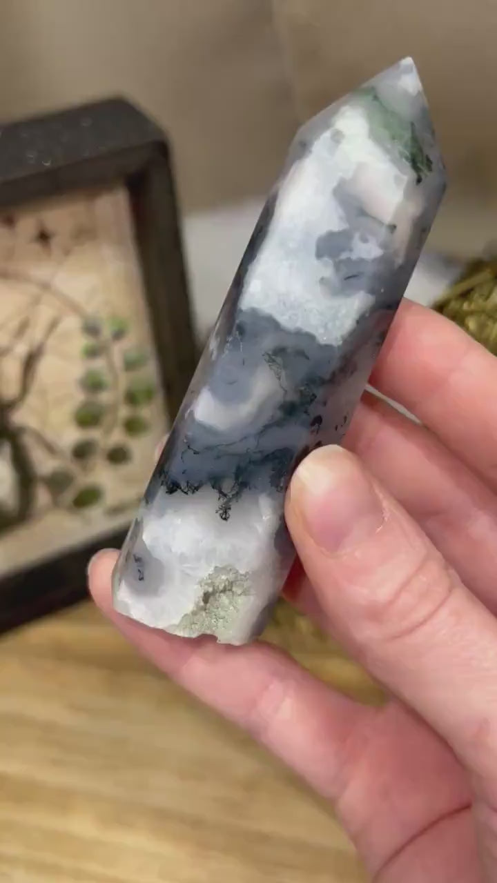 High Quality Moss Agate | Druzy Moss Agate