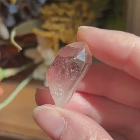 Small Sunset Phantom Quartz Point from India | Quartz Specimen