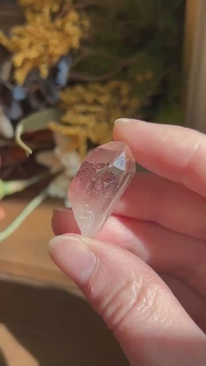 Small Sunset Phantom Quartz Point from India | Quartz Specimen