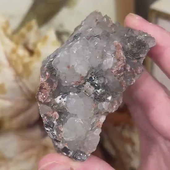 Barite and Quartz Specimen from Morocco | Mixed Mineral Specimen