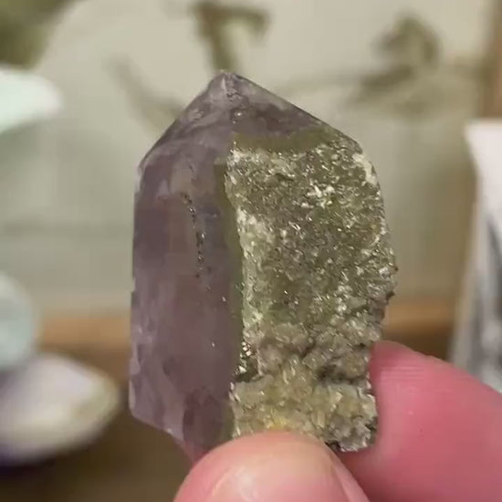 Small Fluorite with Pyrite Tower | Clear Fluorite | Banded Fluorite | Pyrite Fluorite