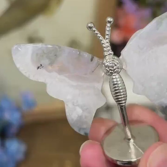 Small Moss Agate Butterfly | Crystal Butterfly