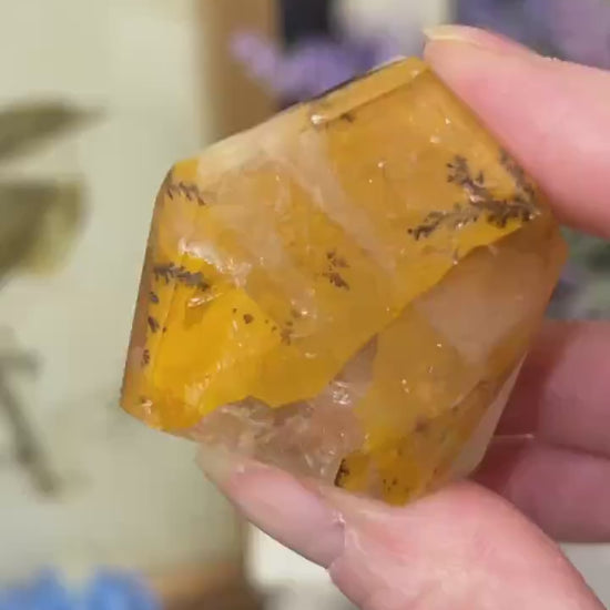 Small High Quality Dendritic Golden Healer Quartz Freeform | Dendritic Quartz | Hematoid Quartz | Dendrites | Yellow Hematoid Quartz