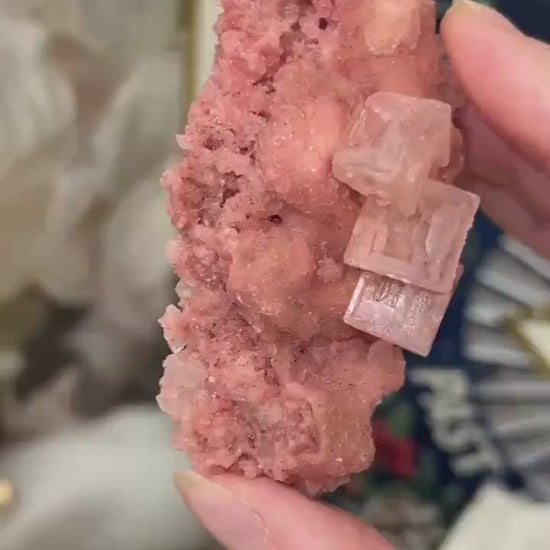 Pink Halite Specimen from Searles Lake, California