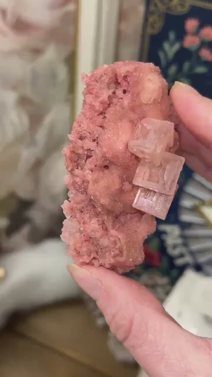 Pink Halite Specimen from Searles Lake, California