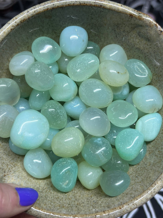 Seafoam Green Chalcedony Tumble | Crystal Tumble | Crystal Gridding | Pocket Crystals