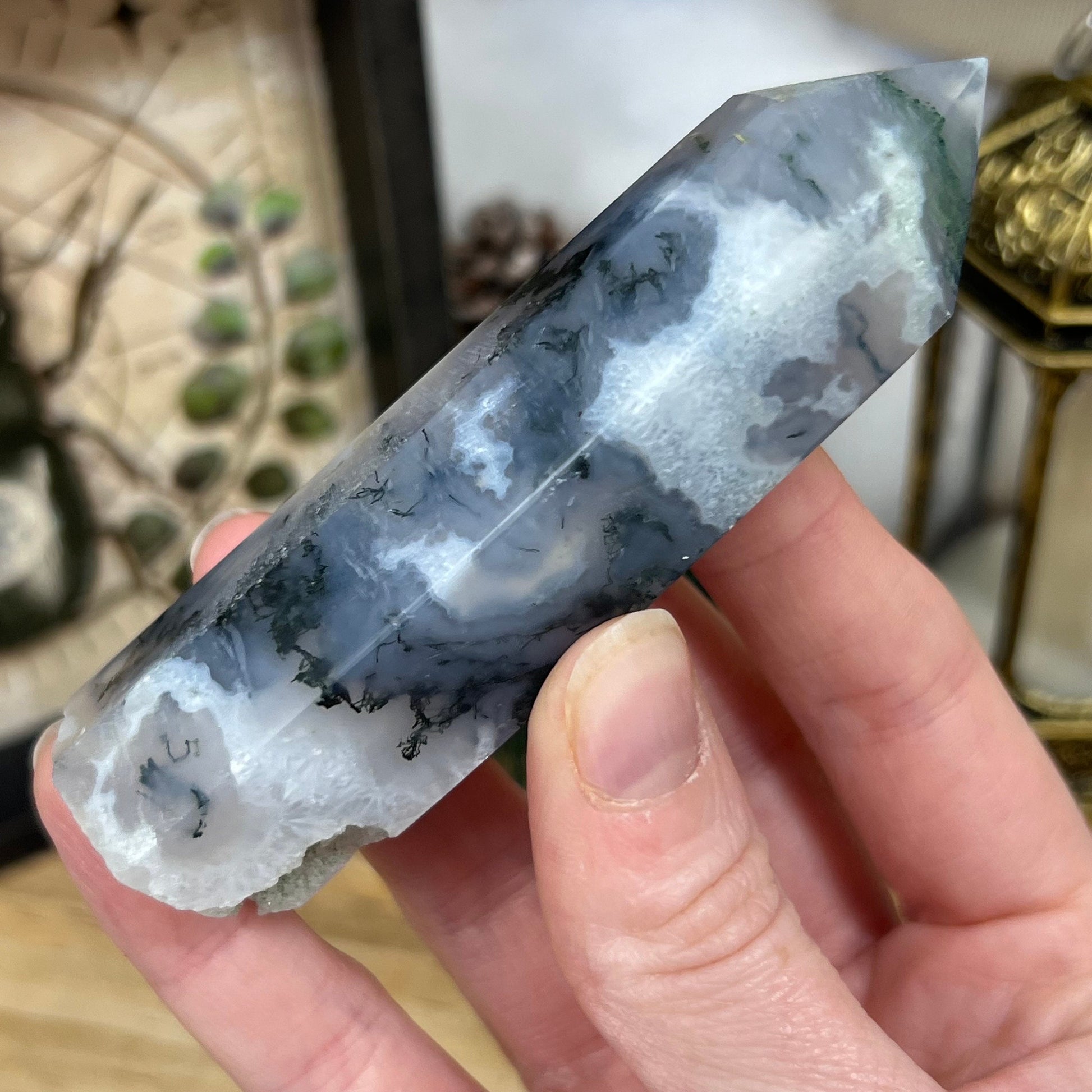 High Quality Moss Agate | Druzy Moss Agate