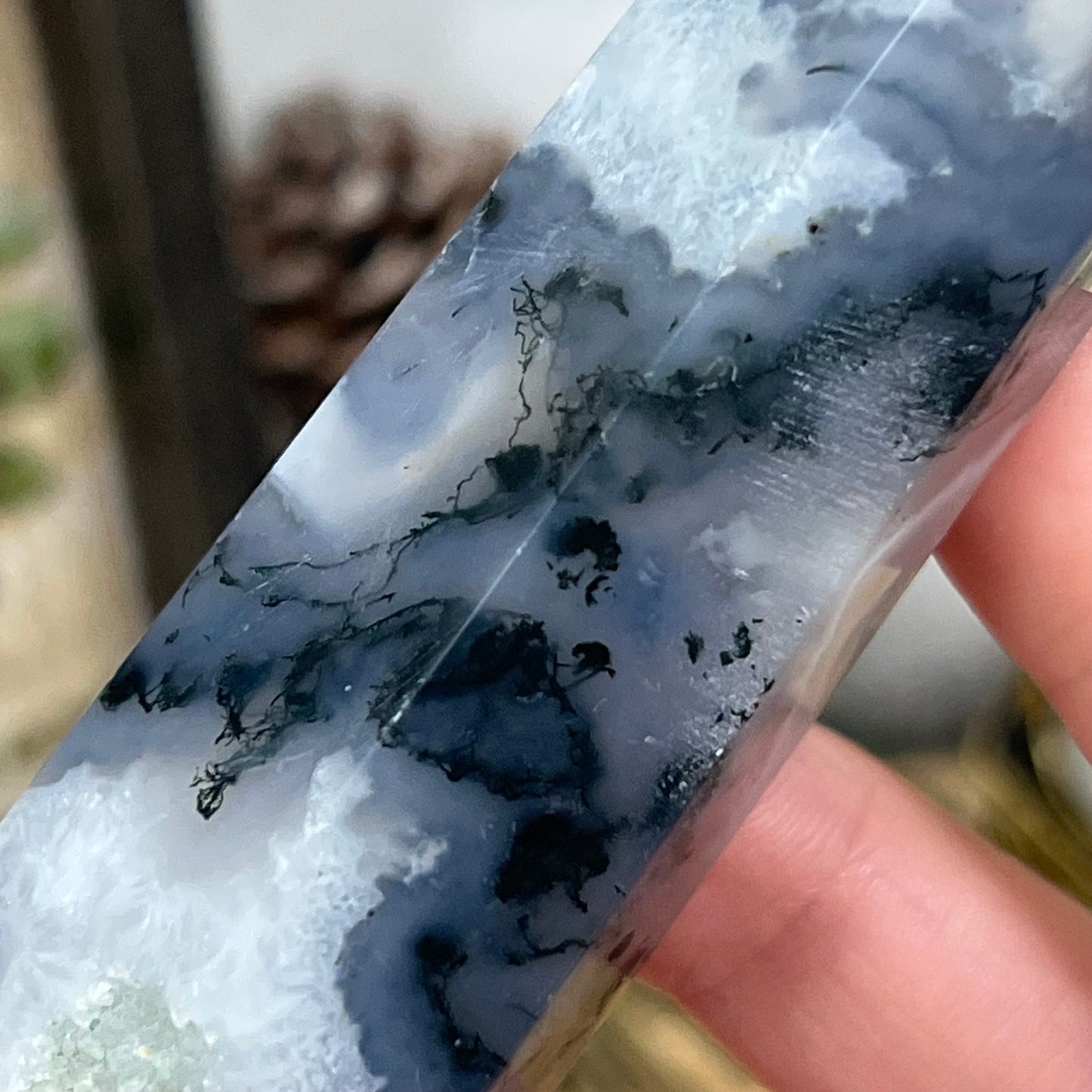 High Quality Moss Agate | Druzy Moss Agate