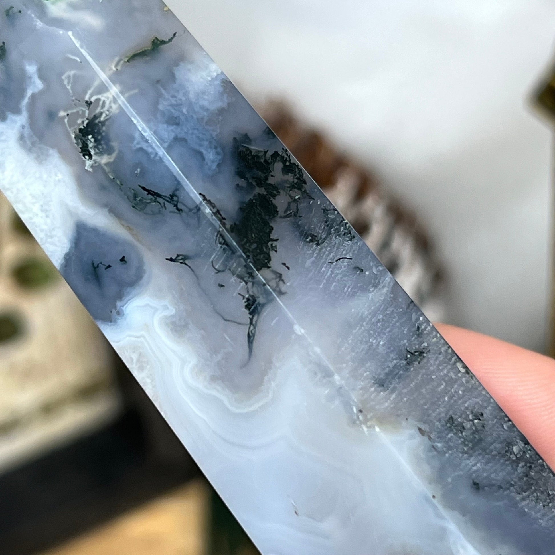 High Quality Moss Agate | Druzy Moss Agate